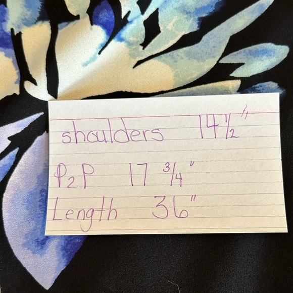 Vince Camuto Dark Navy Floral Print Dress size 8 - Picture 9 of 9